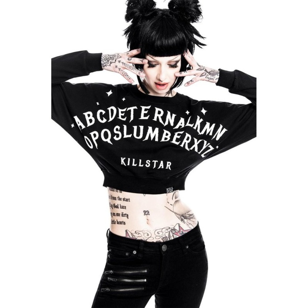 Killstar Black Alphabet Sweater